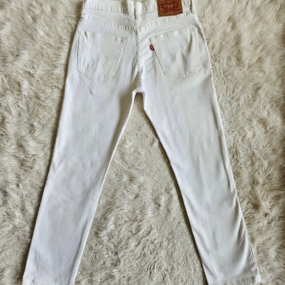 Levi's 511 Women's White Straight Legs Denim Jeans W31xL32 - Picture 10 of 11